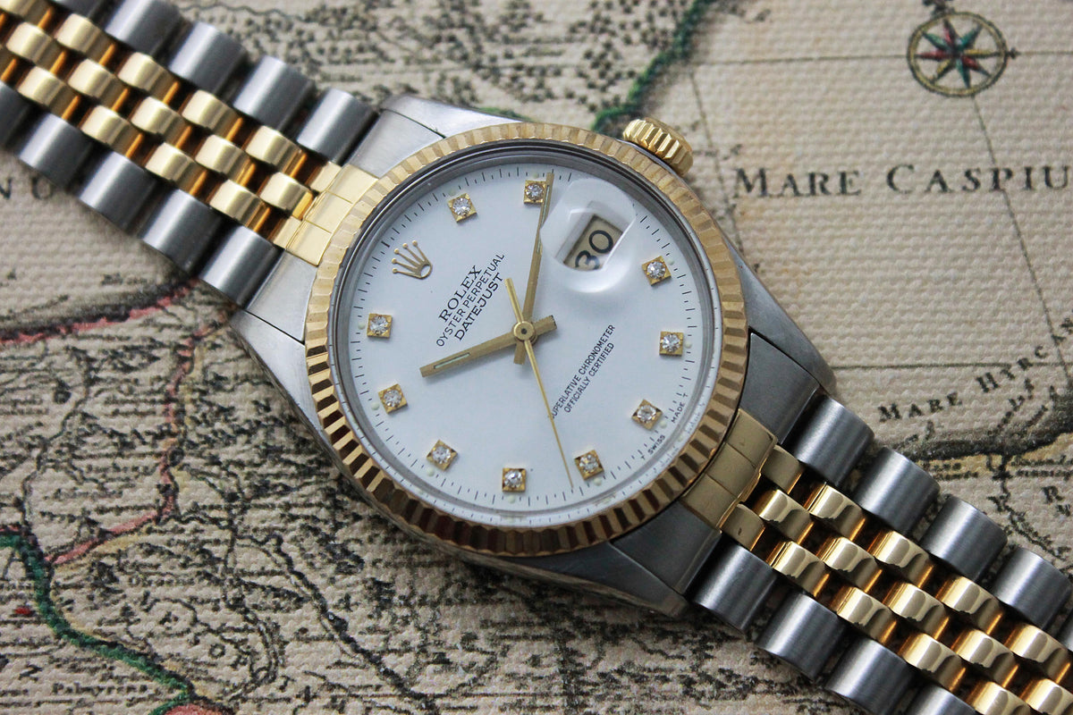 Rolex Datejust St/G Diamond Dial (3.1.743) - Momentum Dubai