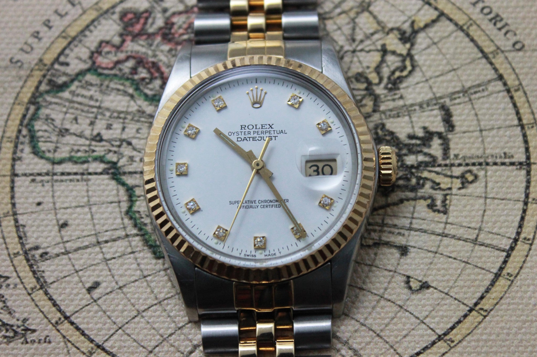 Rolex Datejust St/G Diamond Dial (3.1.743) - Momentum Dubai