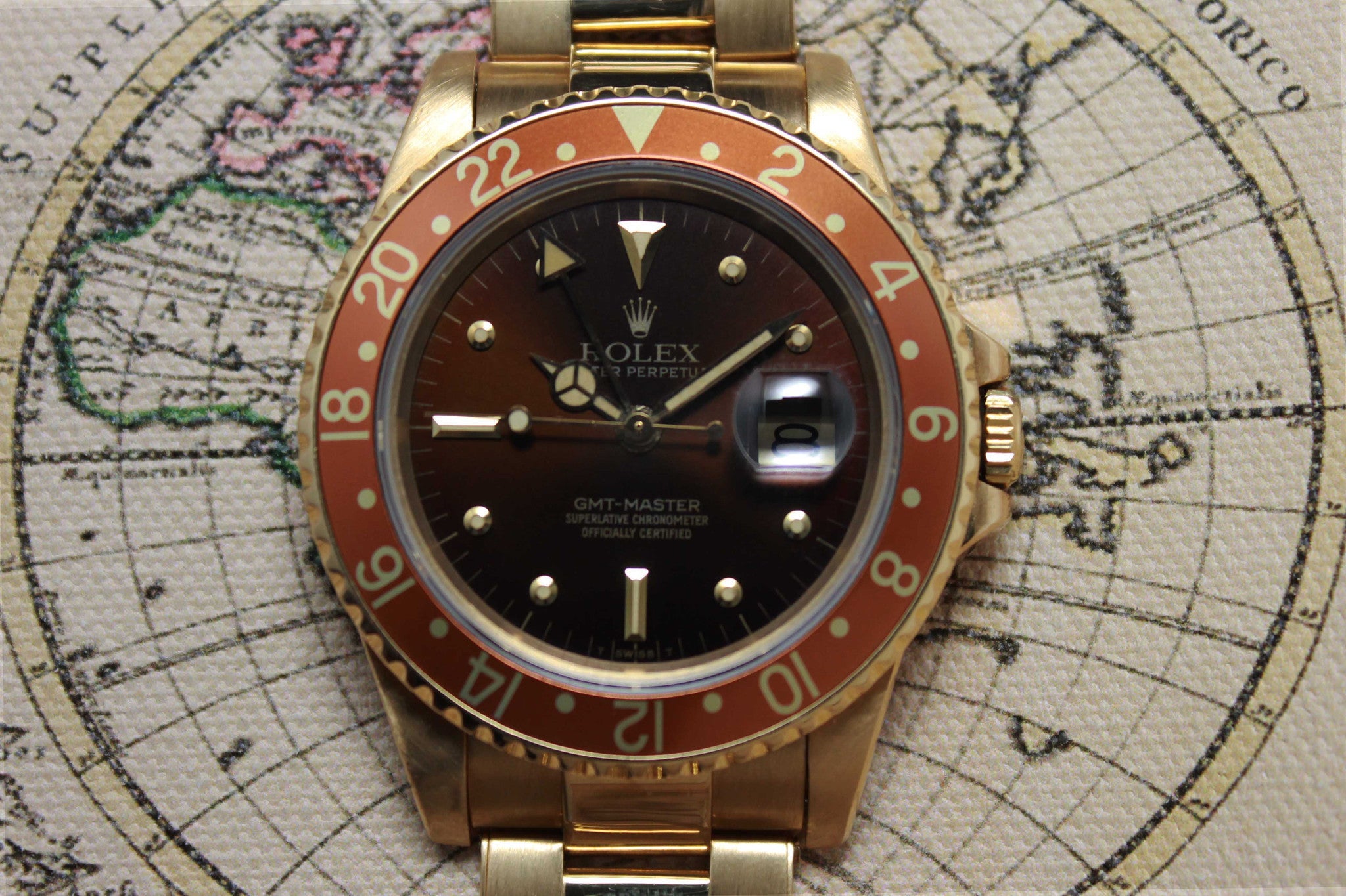 1984 - Rolex GMT Master 18K (with papers) - Momentum Dubai