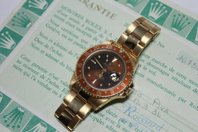 1984 - Rolex GMT Master 18K (with papers) - Momentum Dubai