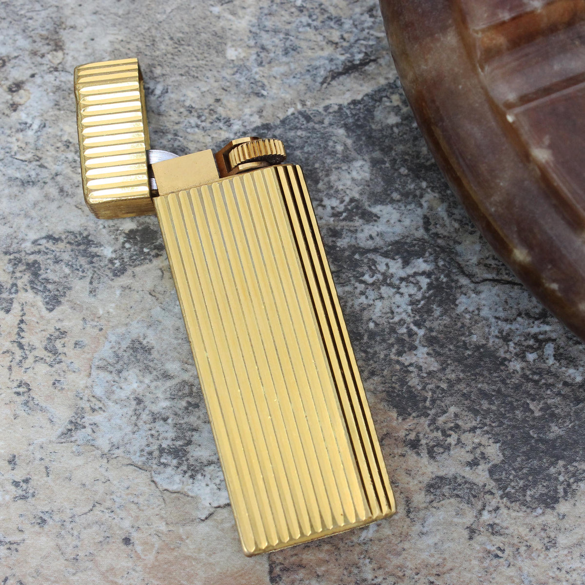 Vintage Cartier Lighter with Presentation Box and Booklet, 1970's
