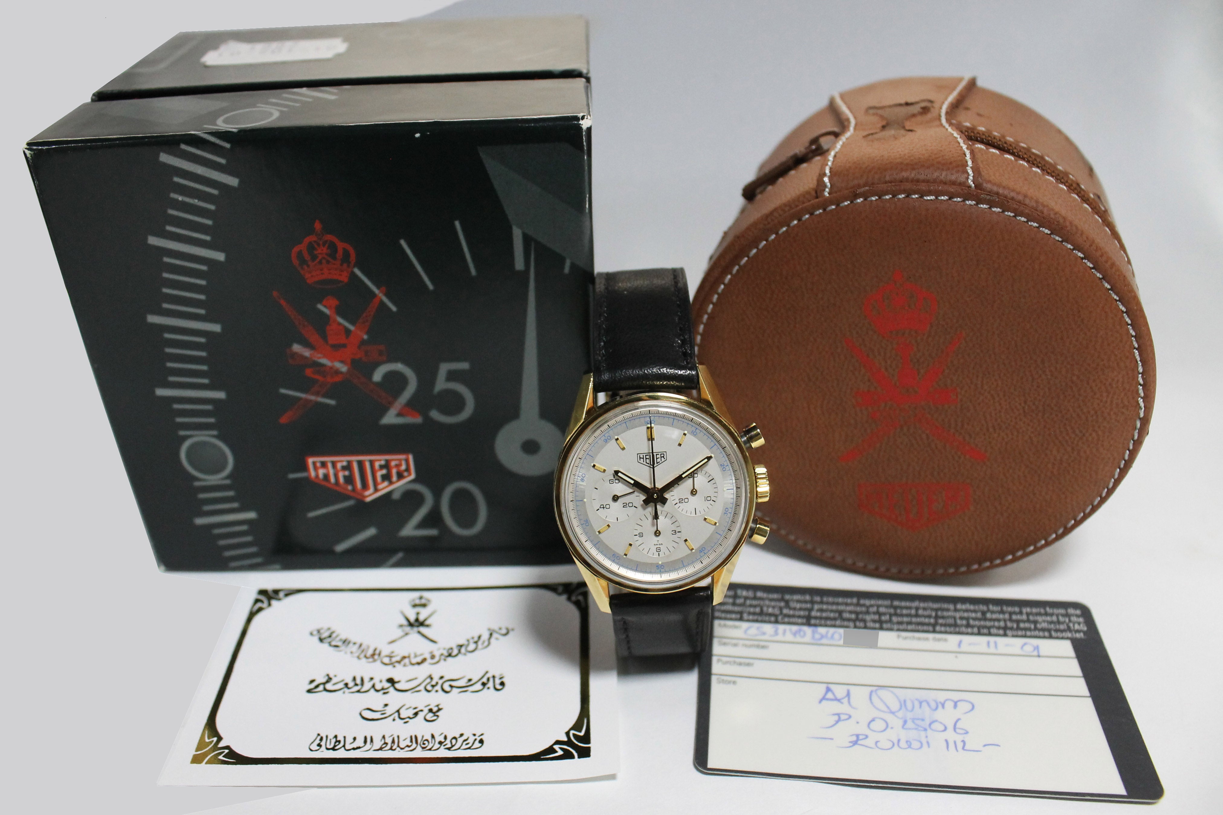 2001 Heuer Carrera 18K Oman Khanjar Ref. CS3140 (Full Set)