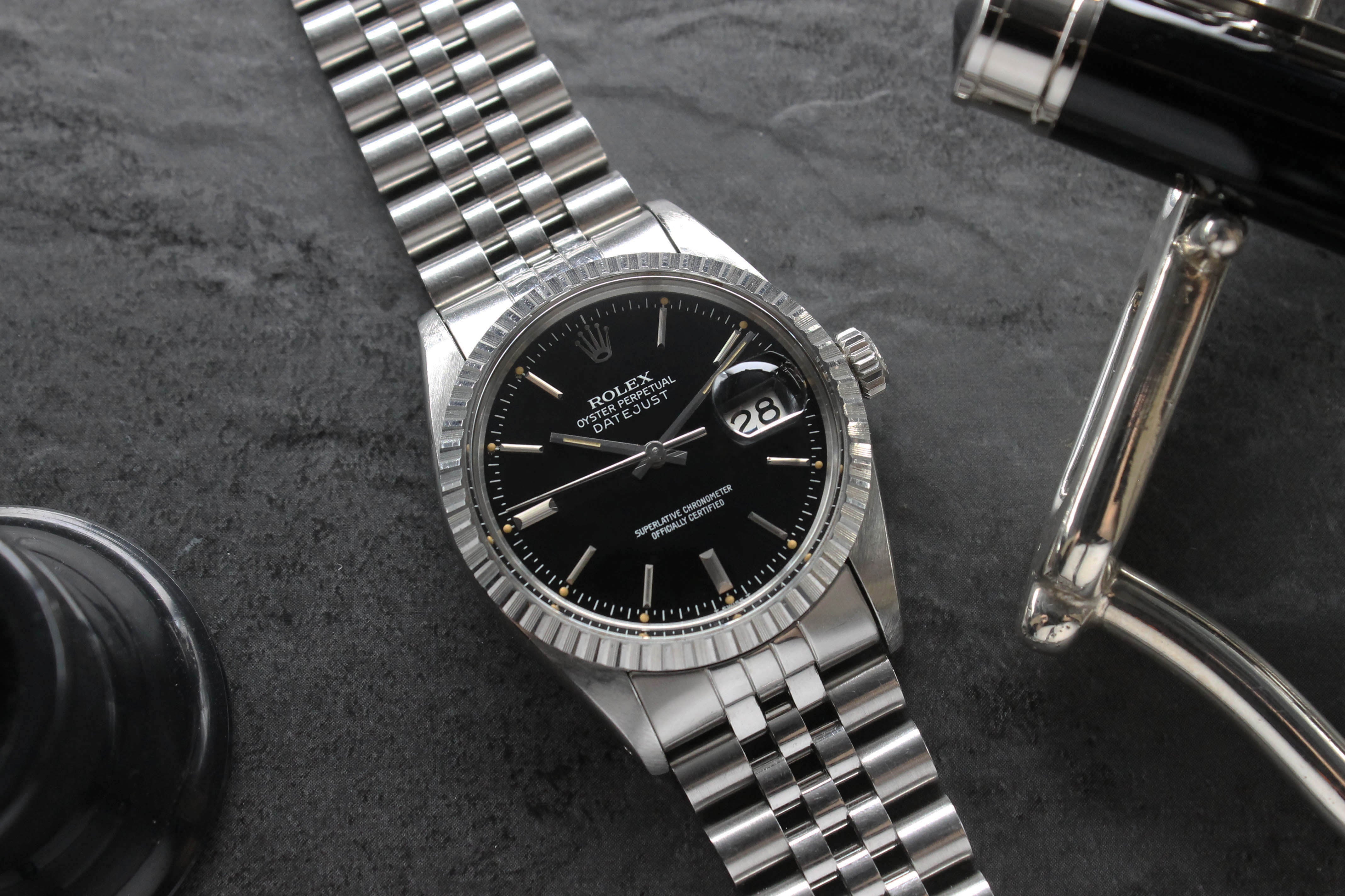 1980 Rolex Datejust Black Glossy Dial Ref. 16030