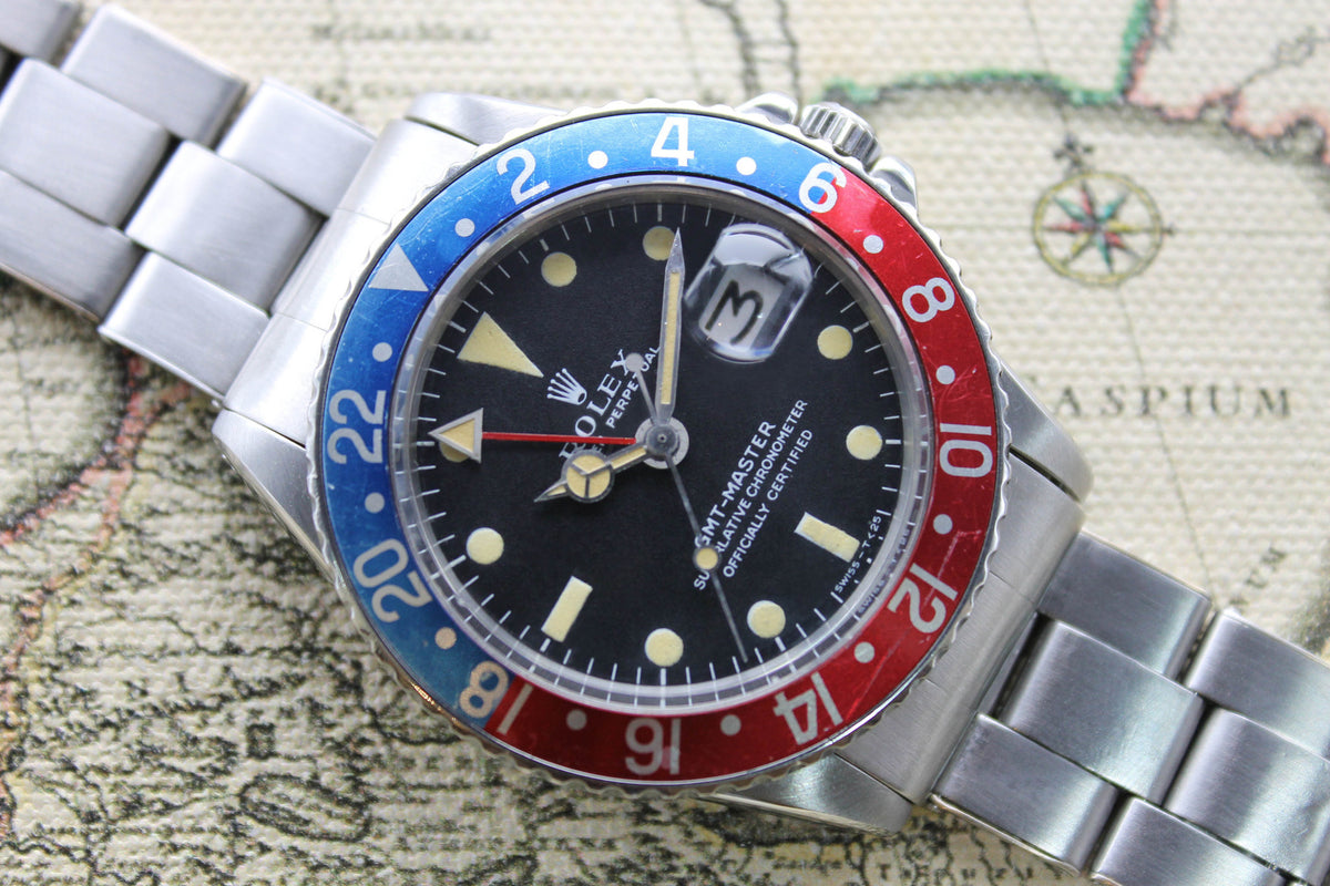 1971 - Rolex GMT Master (with Service Box & Papers) - Momentum Dubai