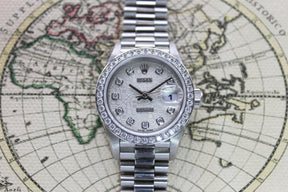 Rolex Datejust Platinum Ref. 69136 Year 1996 - Ladies (Full Set)