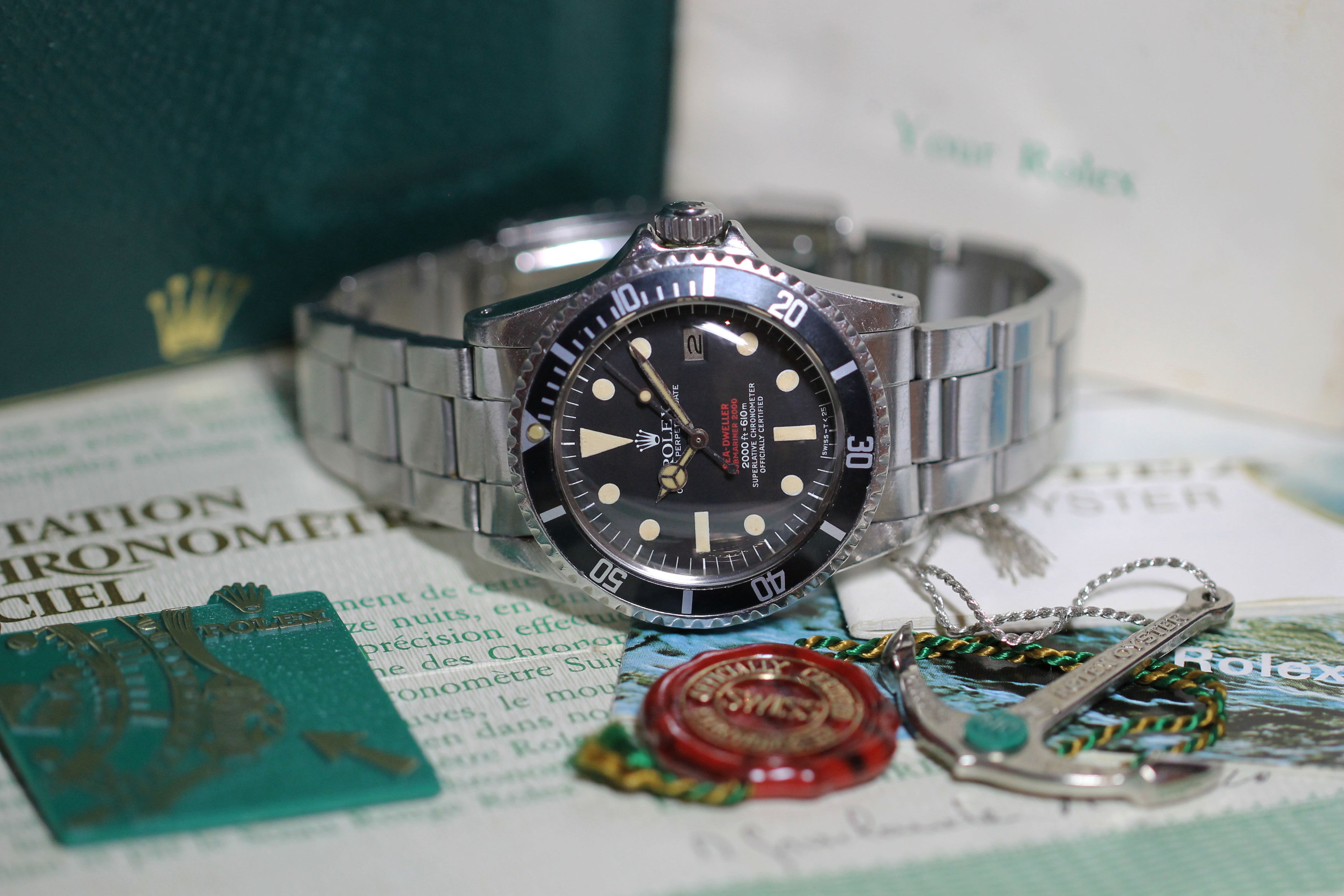 1977 - Rolex Double Red Sea Dweller (Full Set) -Price on request- - Momentum Dubai