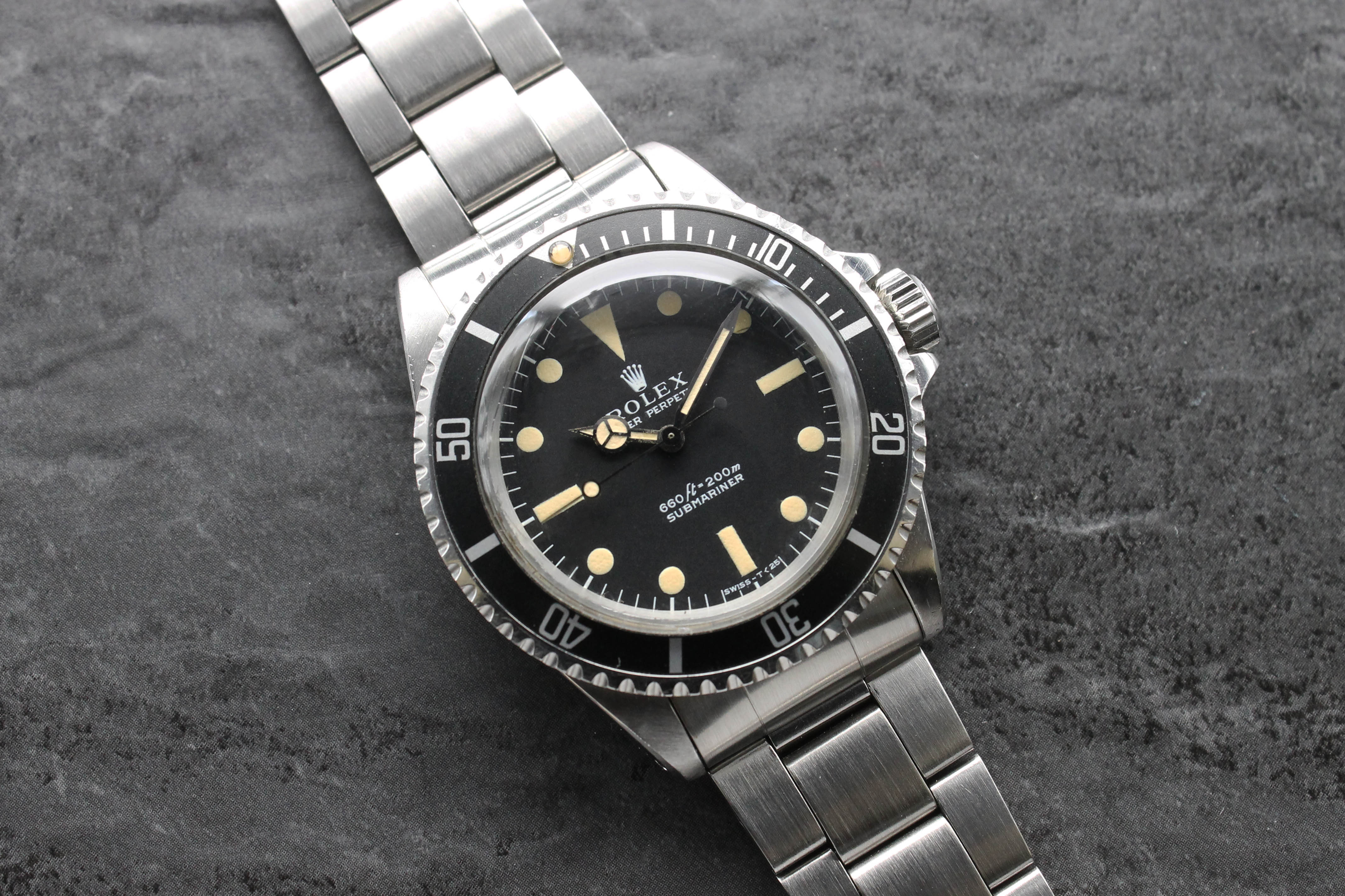 1972 Rolex Submariner Serif Dial Unpolished & Like New Ref. 5513