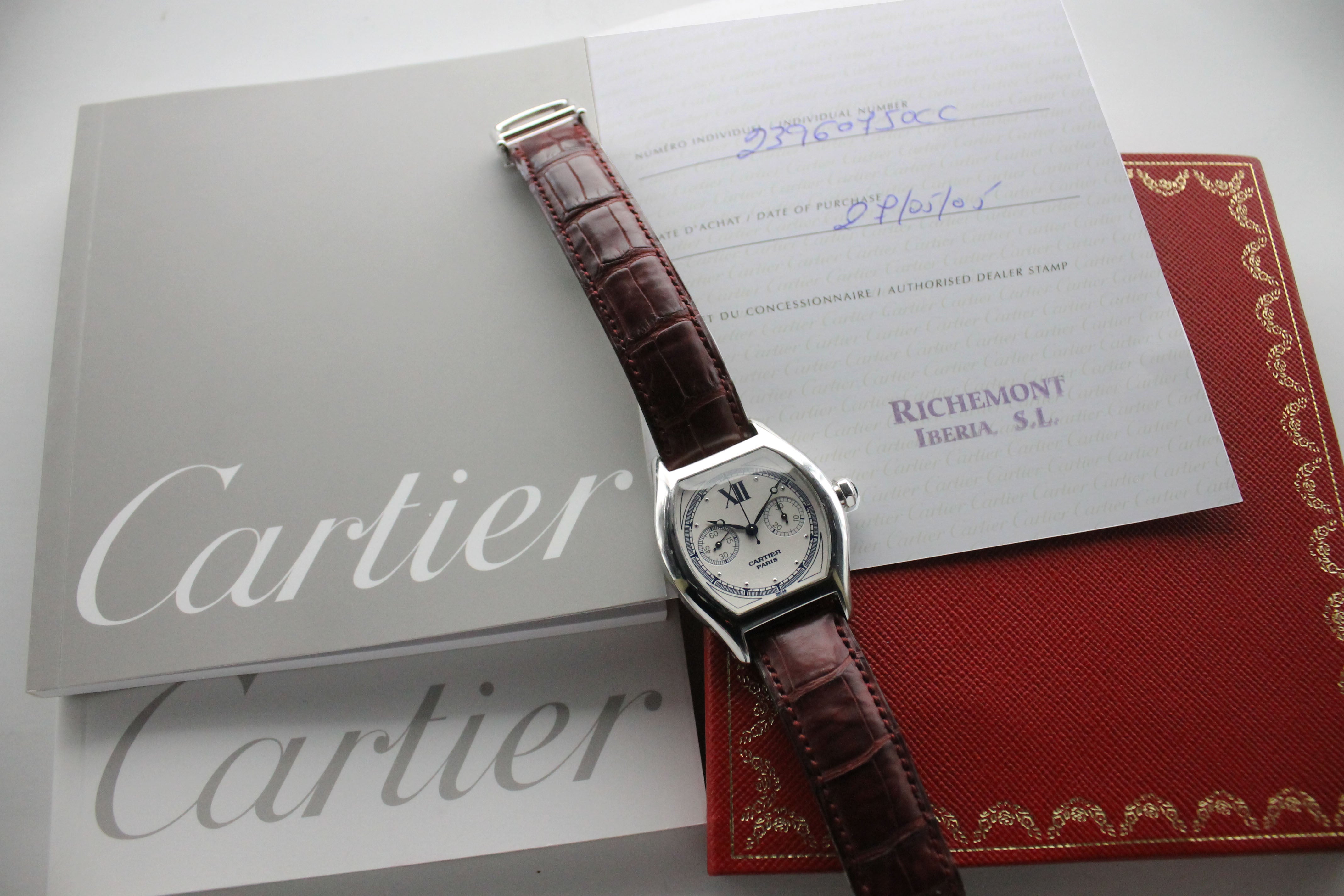 2005 Cartier Tortue CPCP Monopussoir White Gold Ref. 2396 (with Papers)