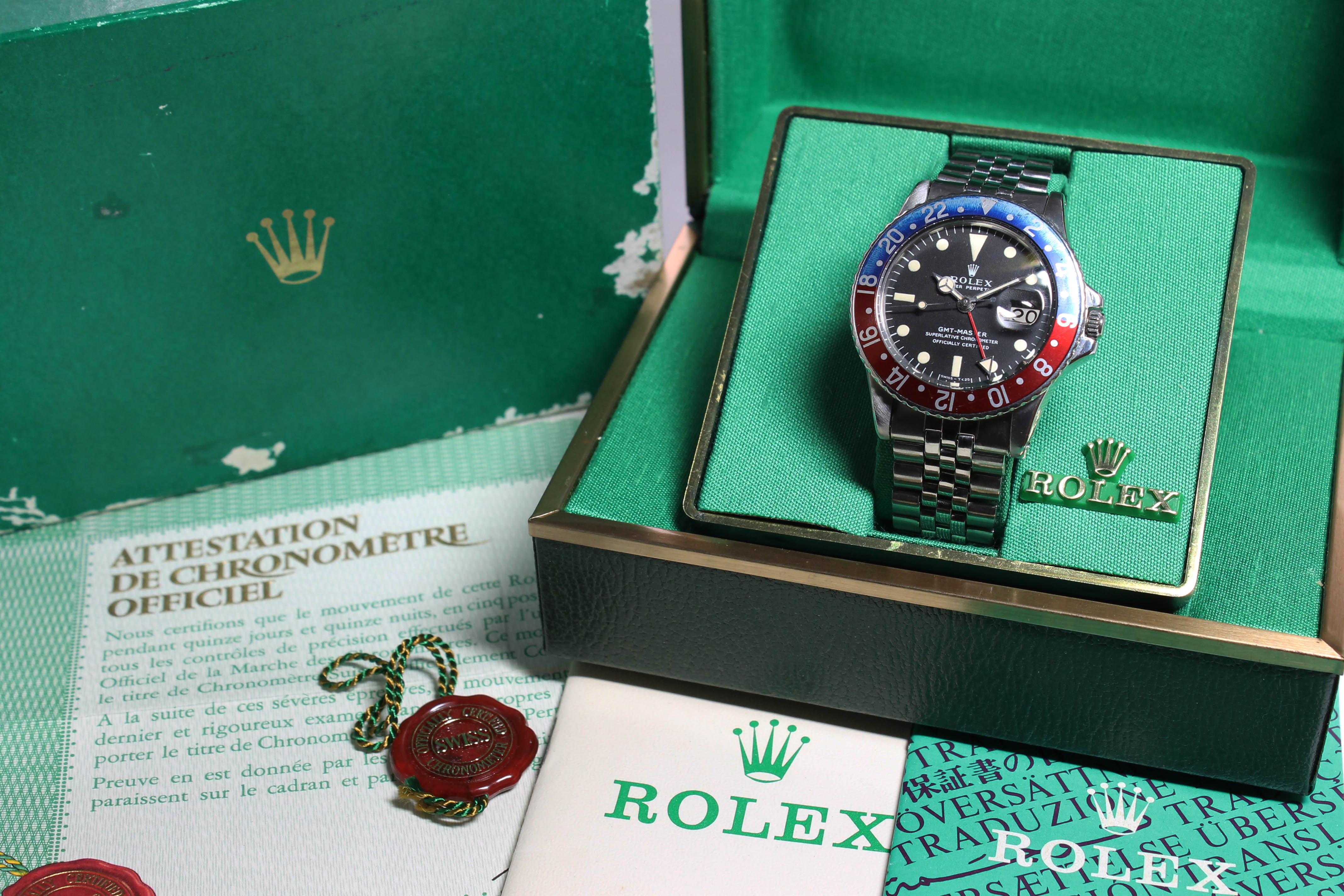 Rolex GMT Master Ref. 1675 Year 1971 (Full Set)