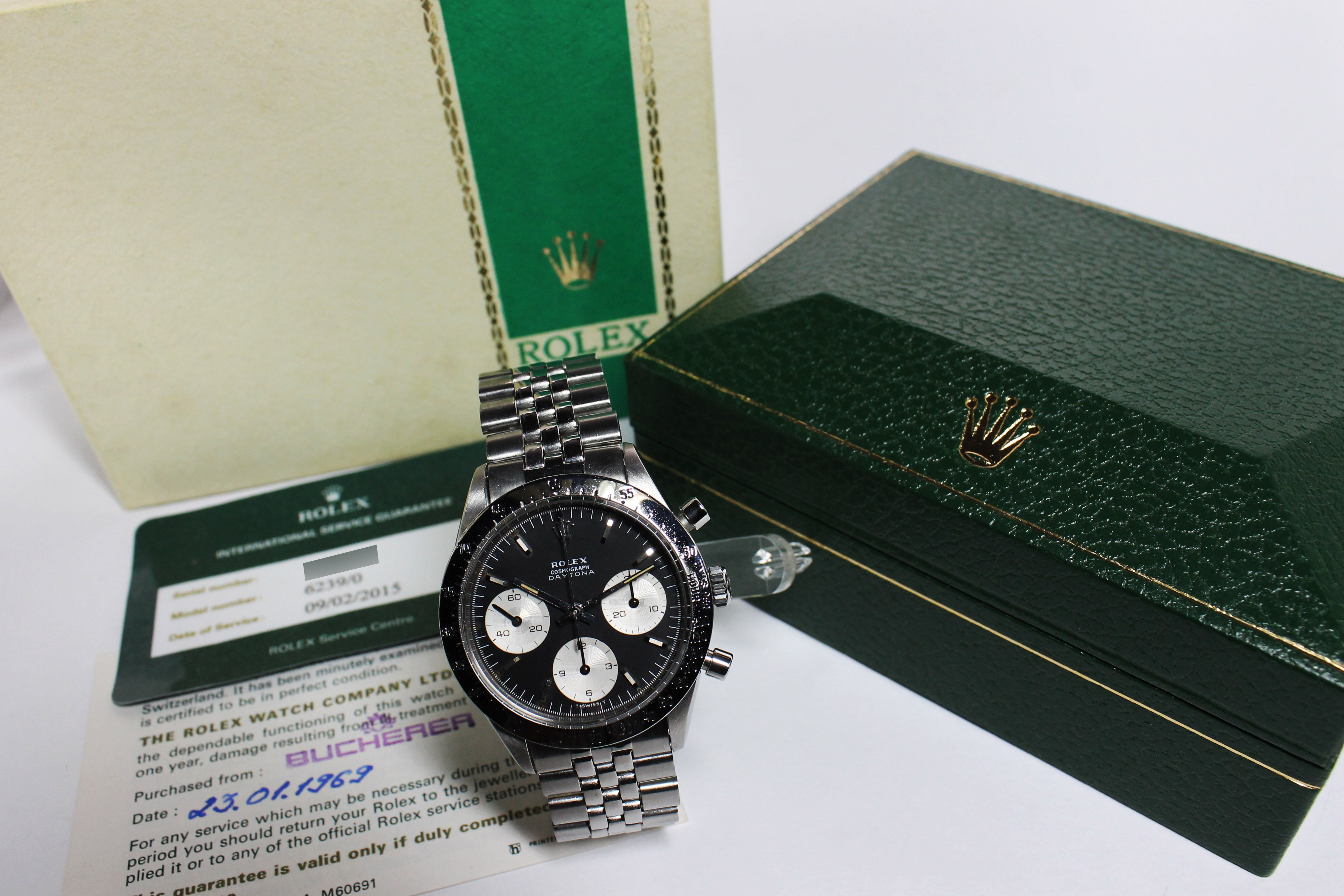 Rolex Daytona Ref. 6239 Year 1967 (Full Set) - Price on Request