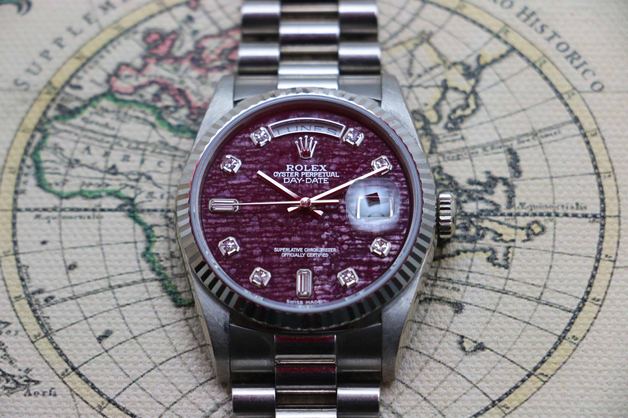 Rolex Day Date WG Rubilite (3.1.650) - Momentum Dubai