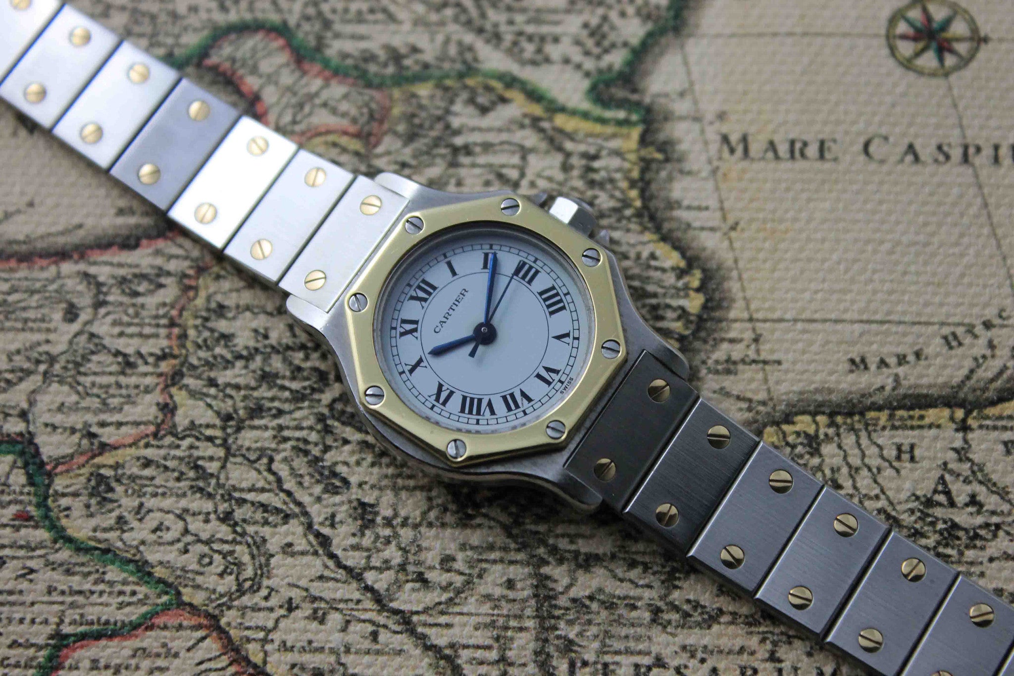 1981 - Cartier Santos Octo St/G (Box and Papers) - Momentum Dubai