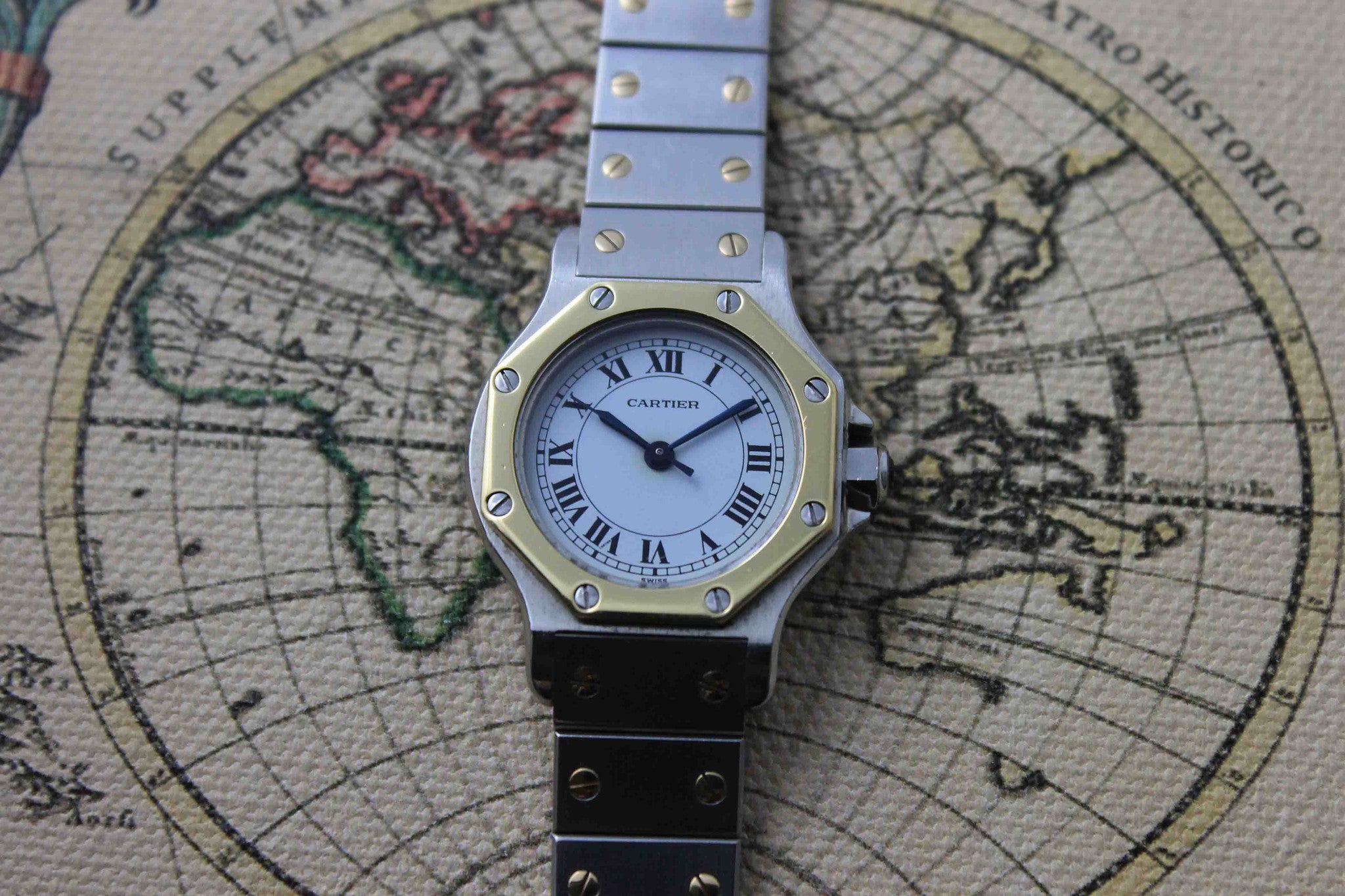 1981 - Cartier Santos Octo St/G (Box and Papers) - Momentum Dubai