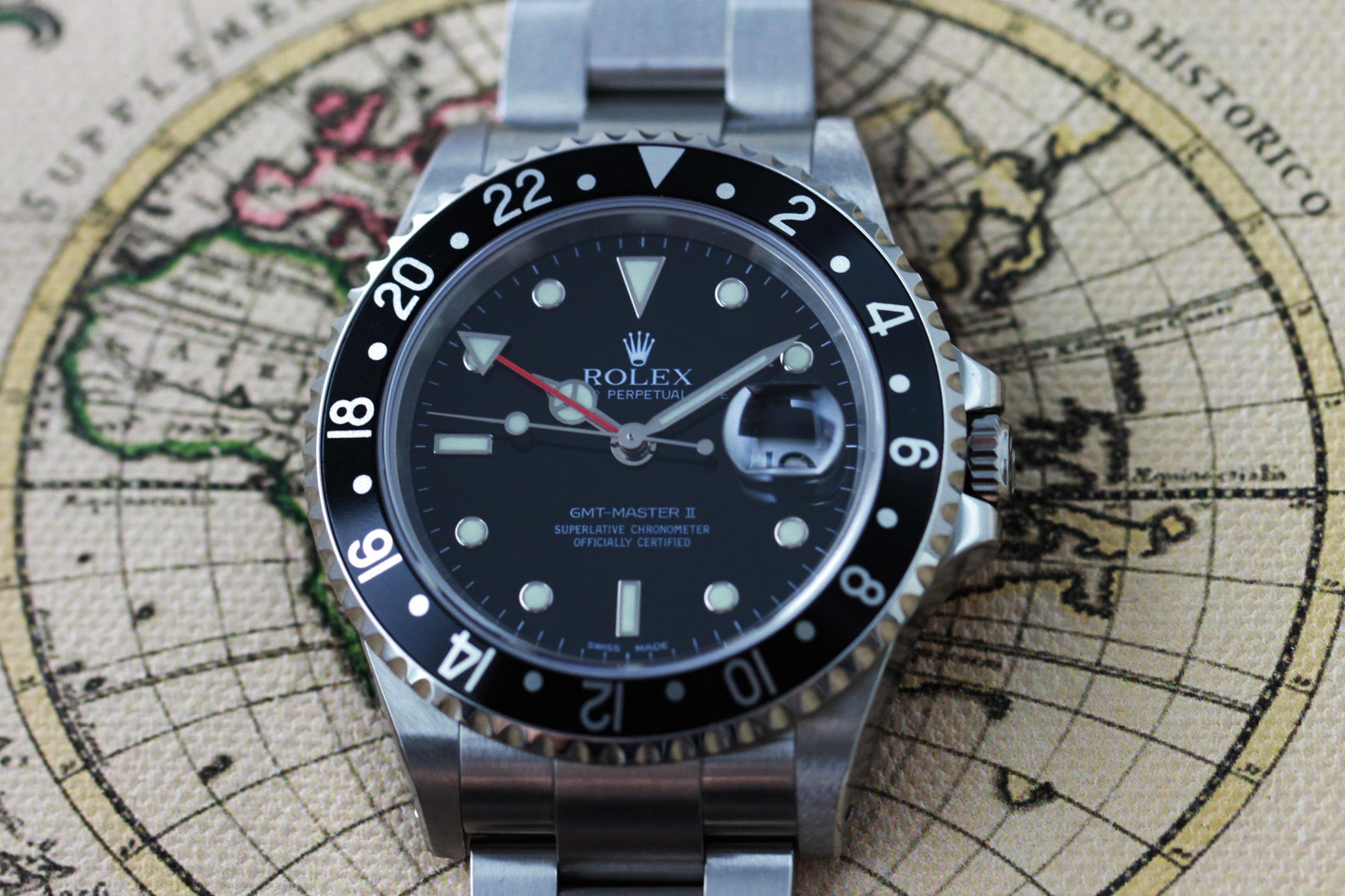 2002 - Rolex GMT Master II (full set) - Momentum Dubai