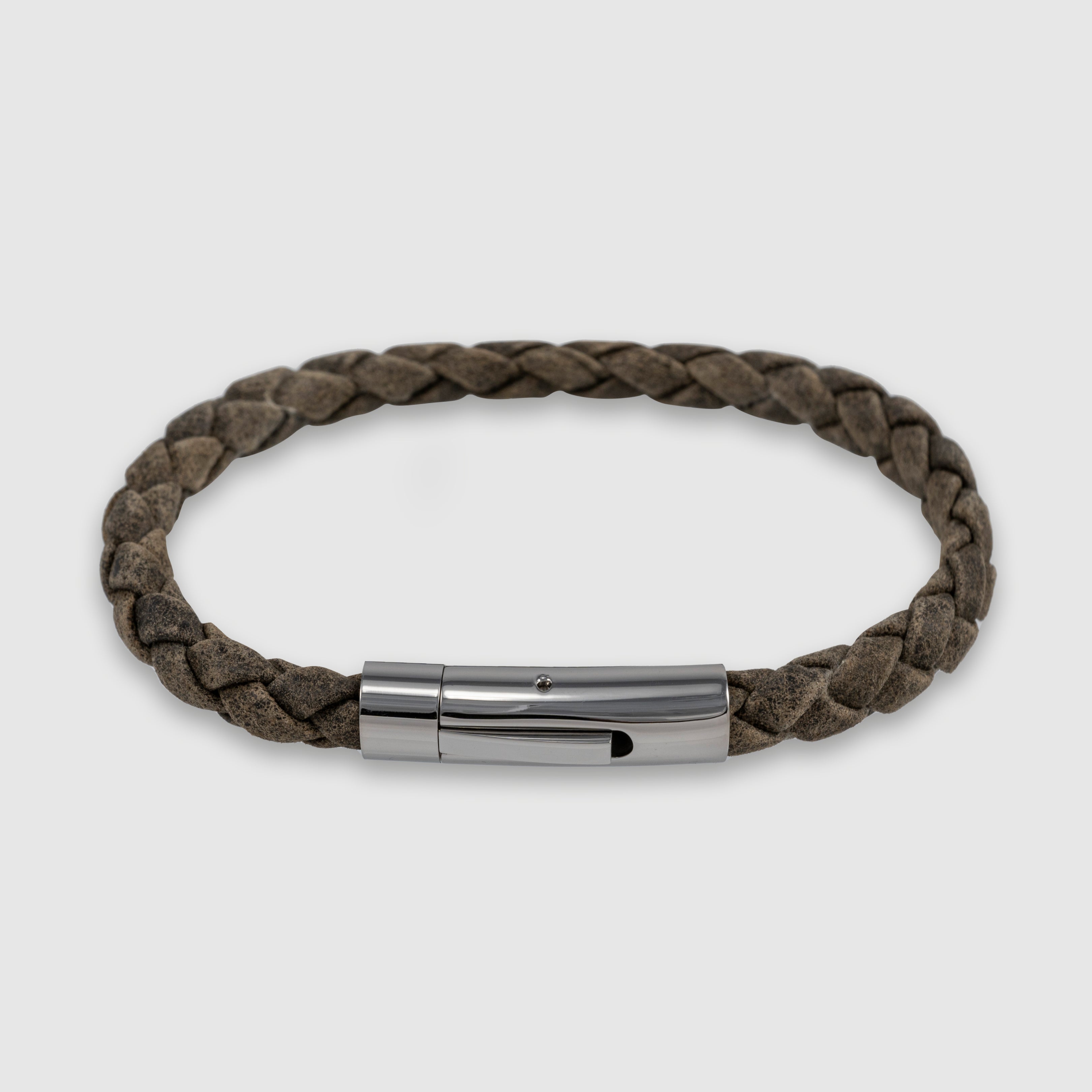 Classic Braided Leather Bracelet for Men