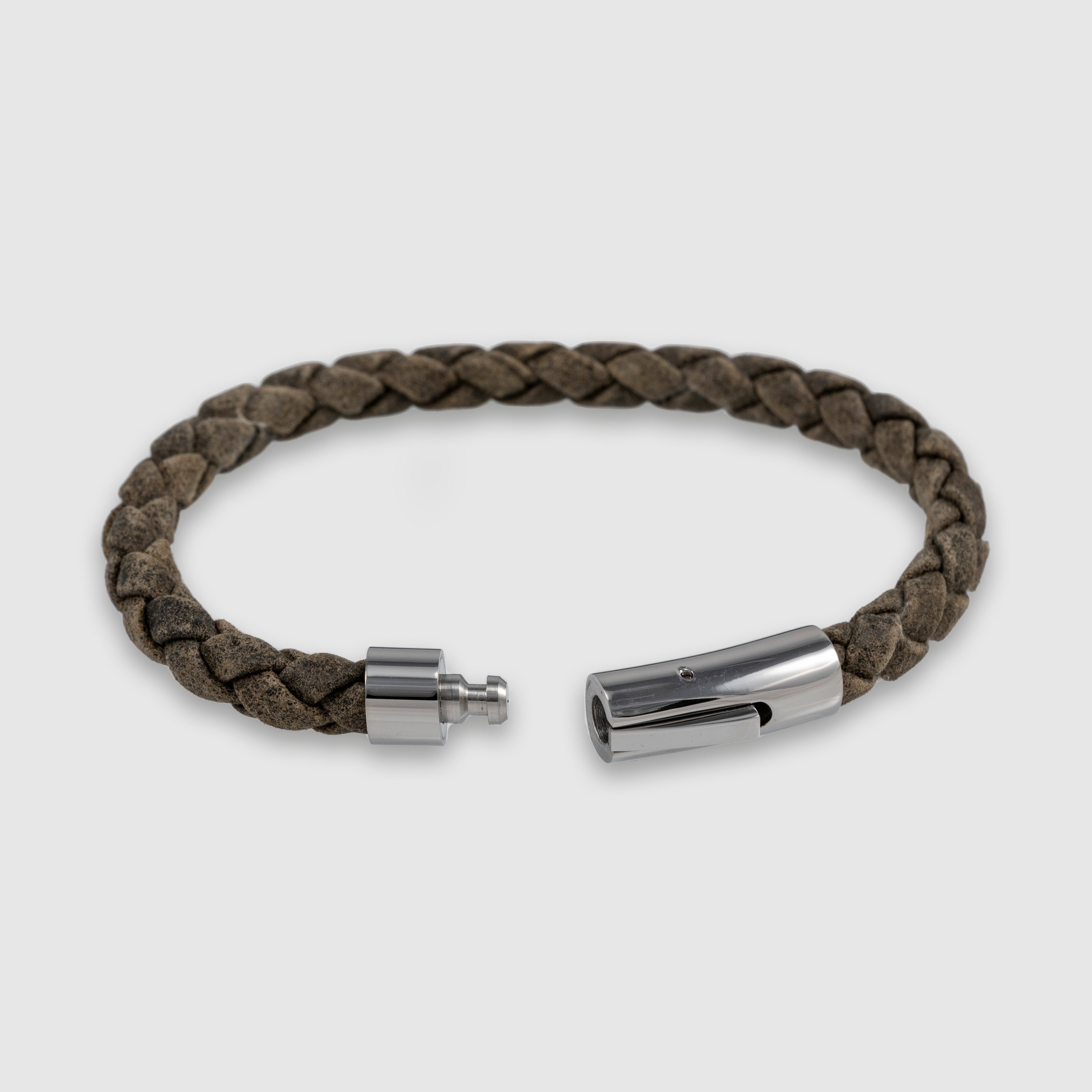 Classic Braided Leather Bracelet for Men