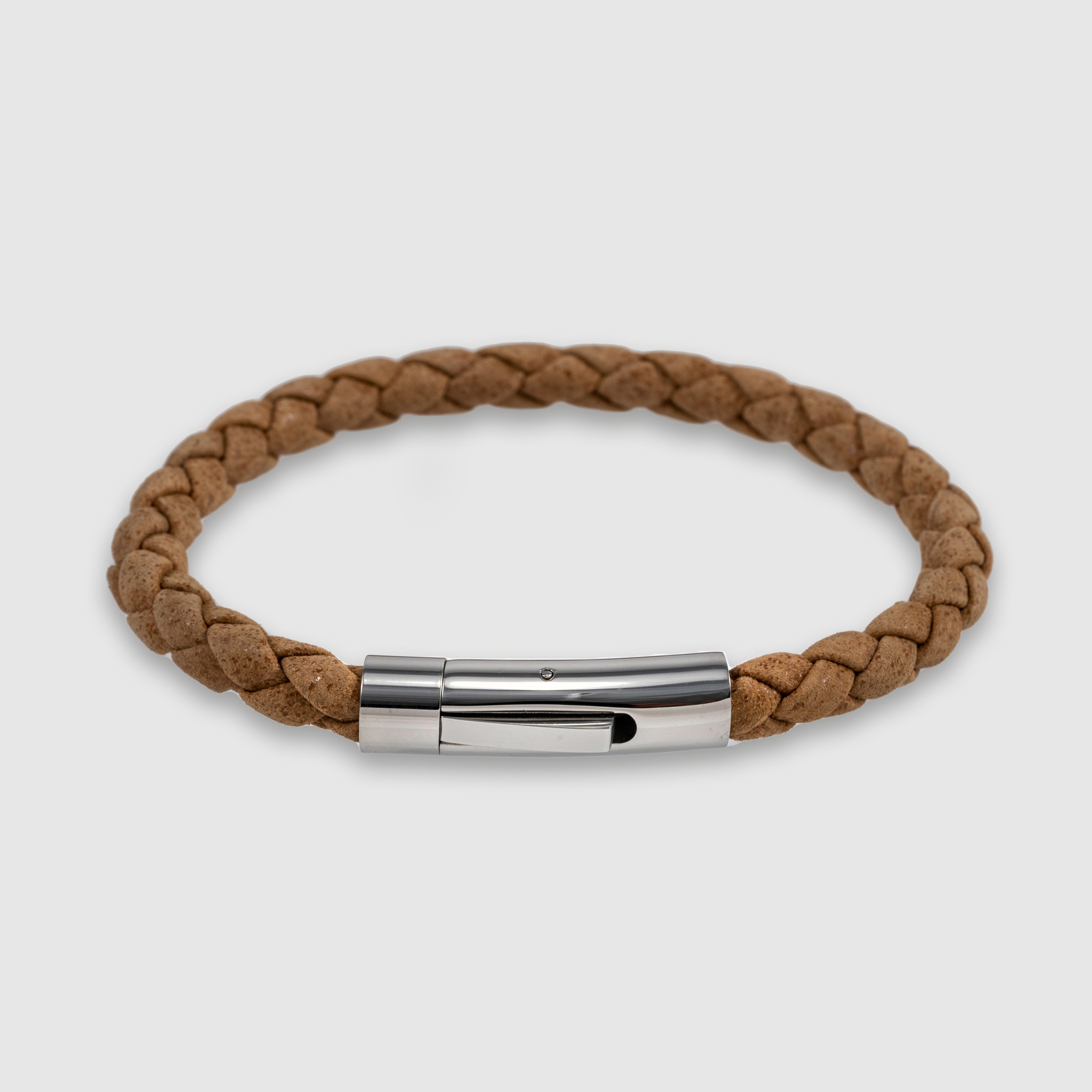 Classic Braided Leather Bracelet for Men