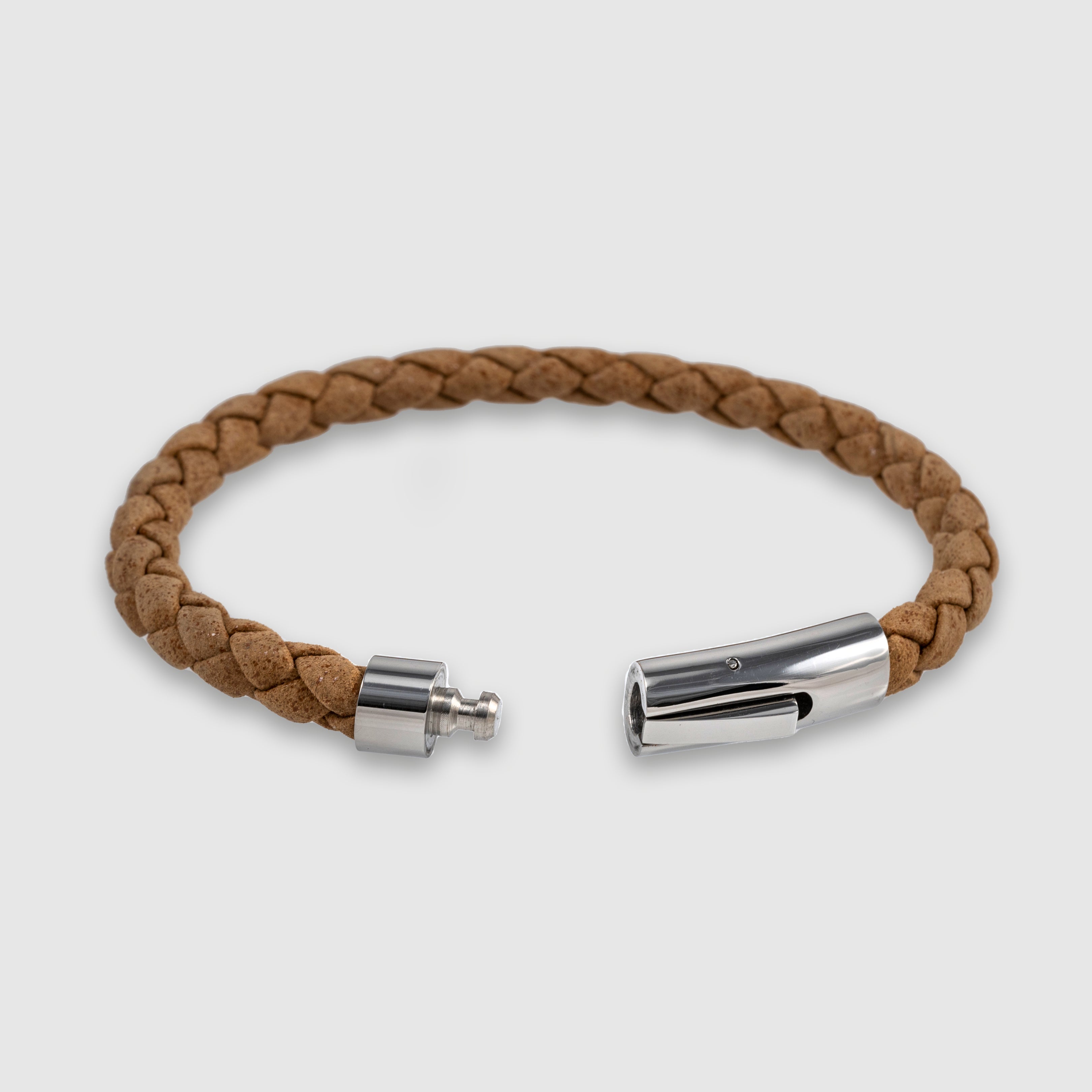 Classic Braided Leather Bracelet for Men