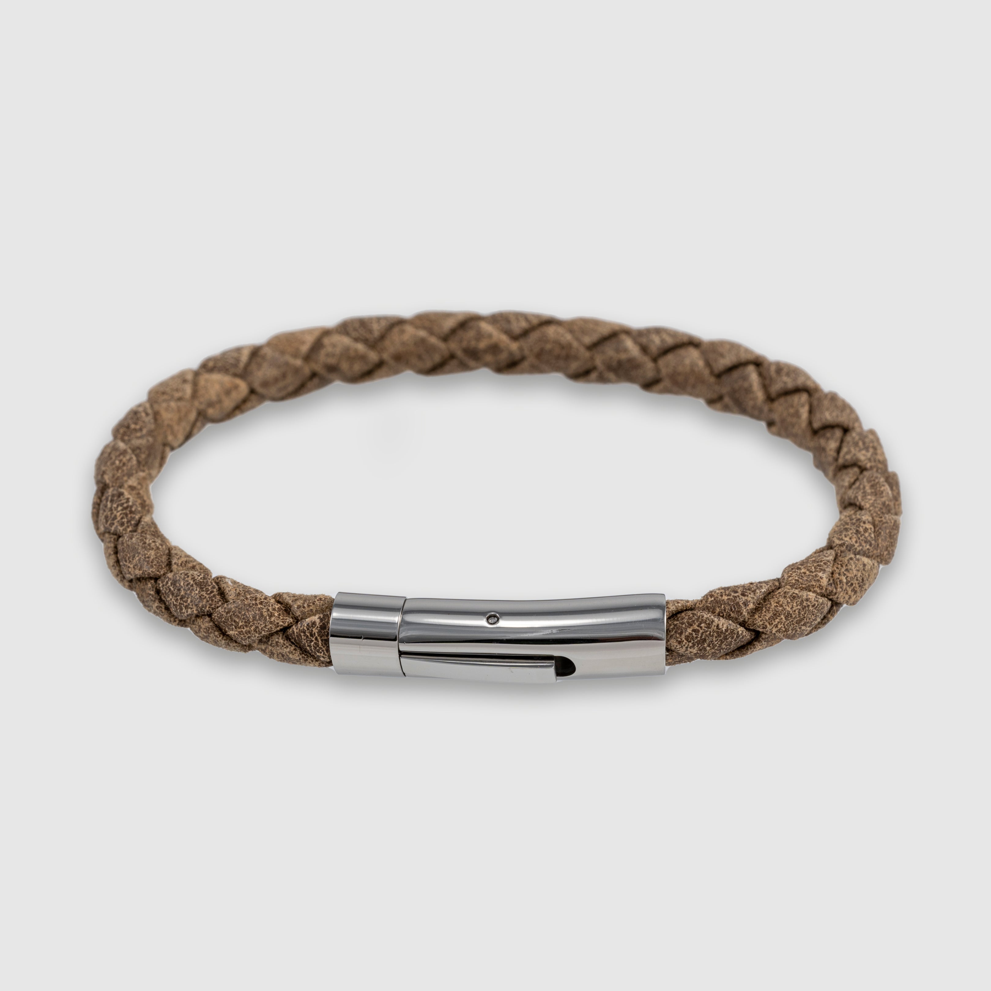 Classic Braided Leather Bracelet for Men