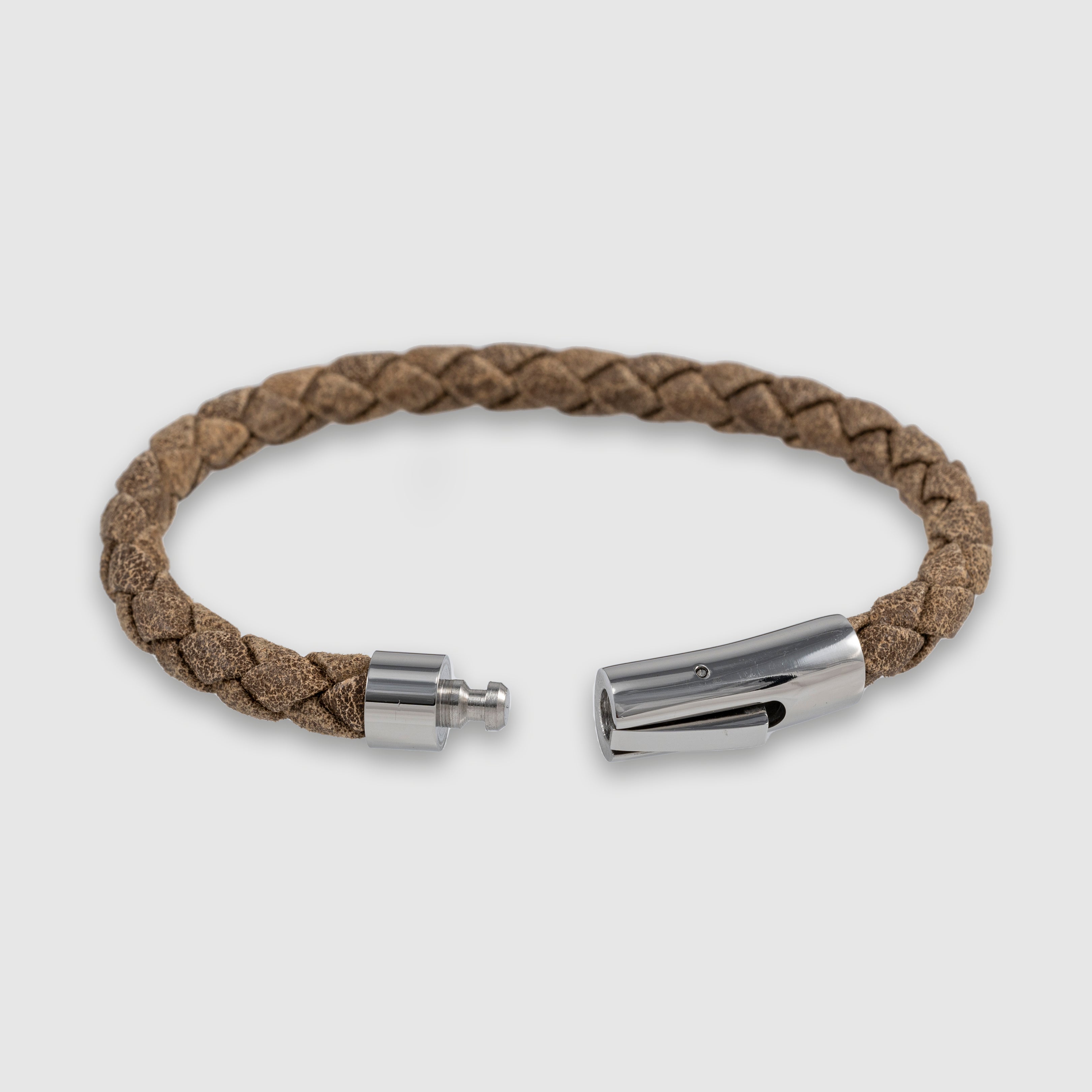 Classic Braided Leather Bracelet for Men