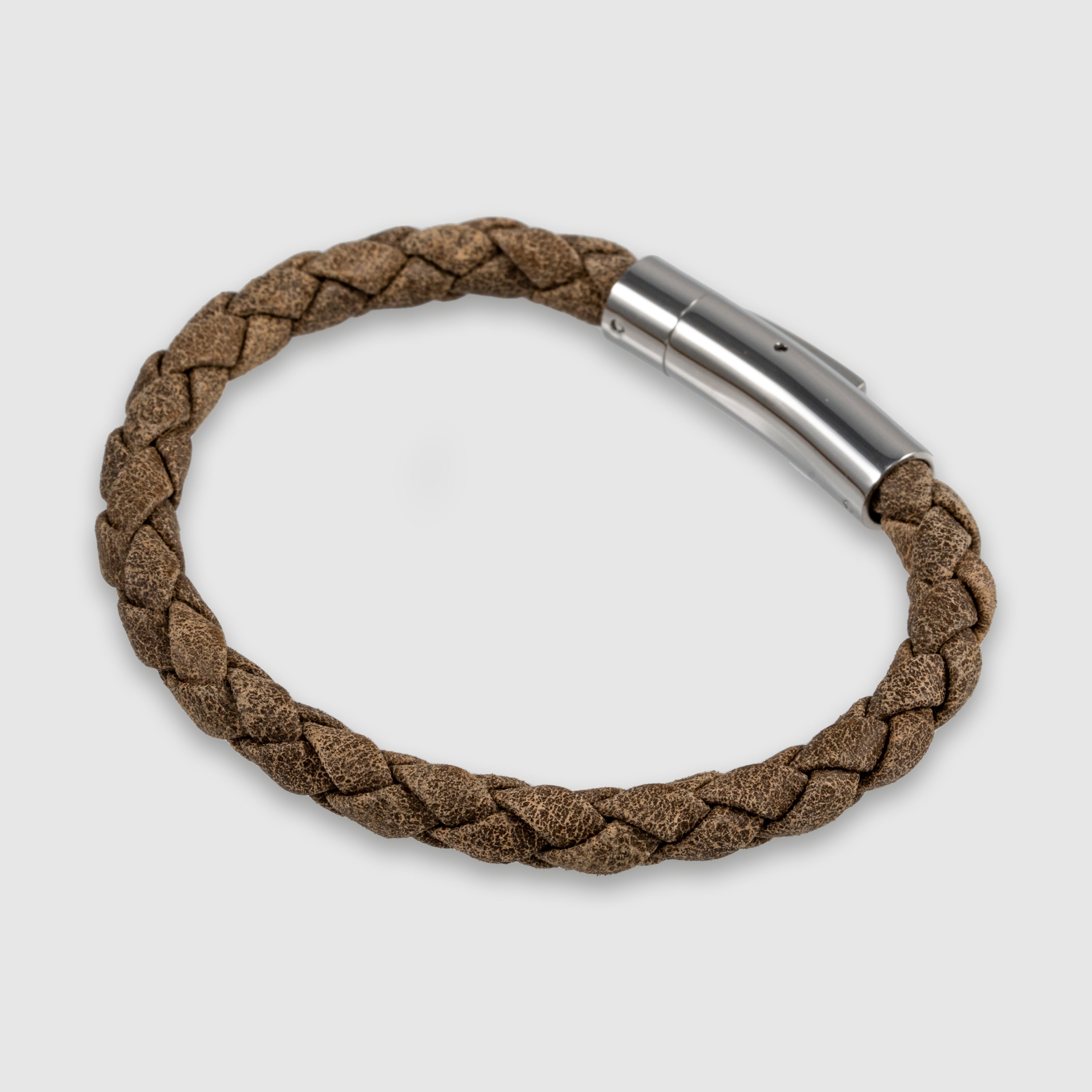 Classic Braided Leather Bracelet for Men