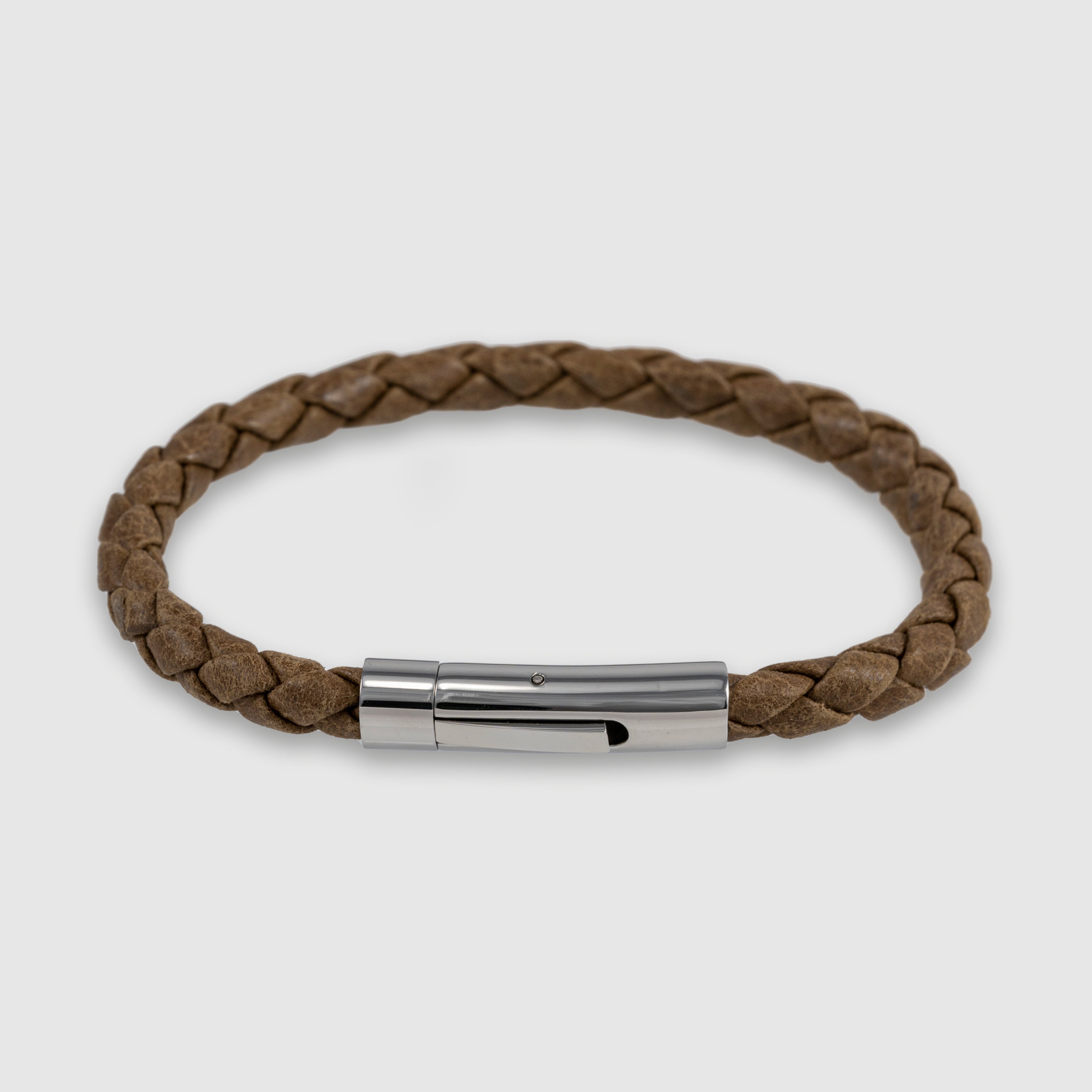 Classic Braided Leather Bracelet for Men