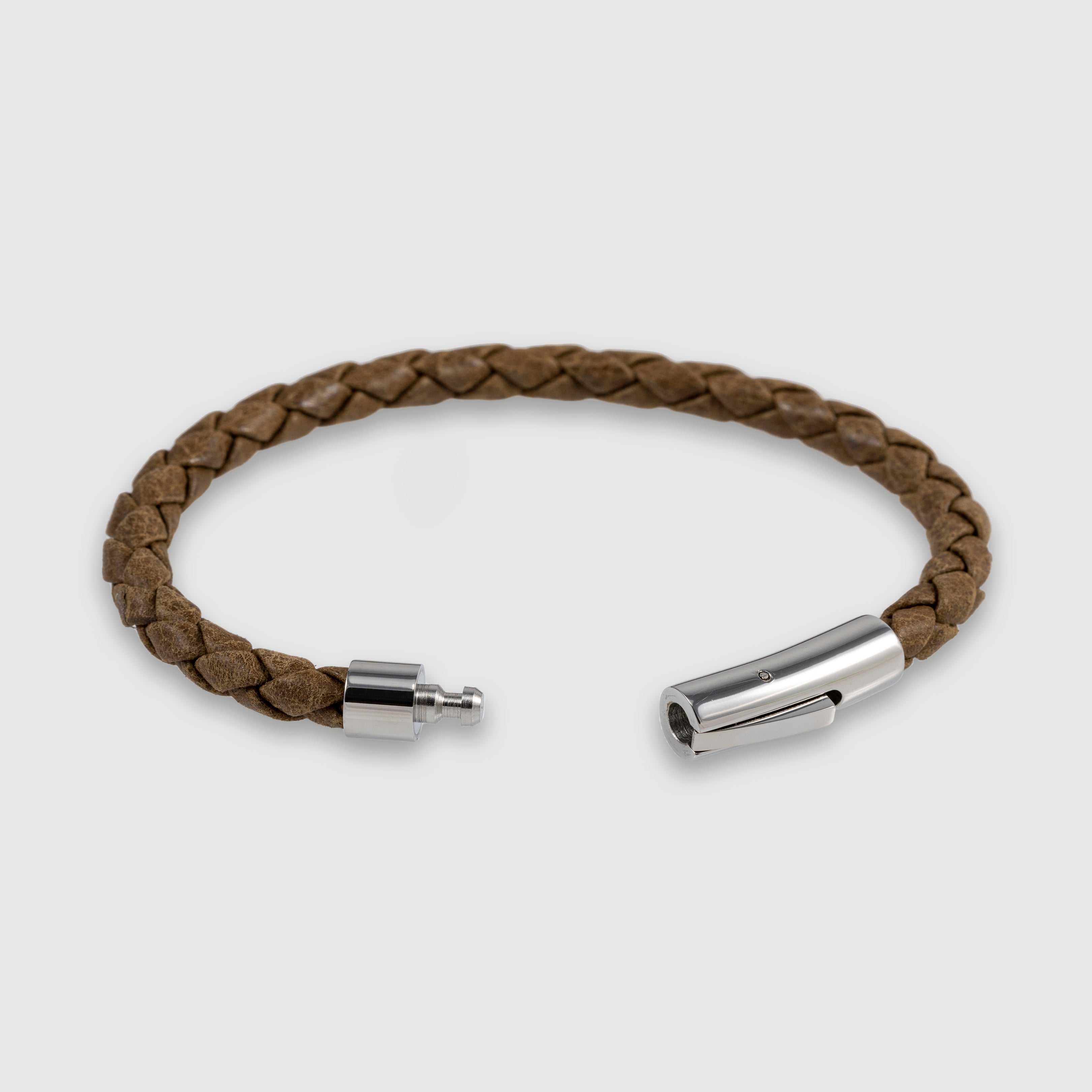 Classic Braided Leather Bracelet for Men