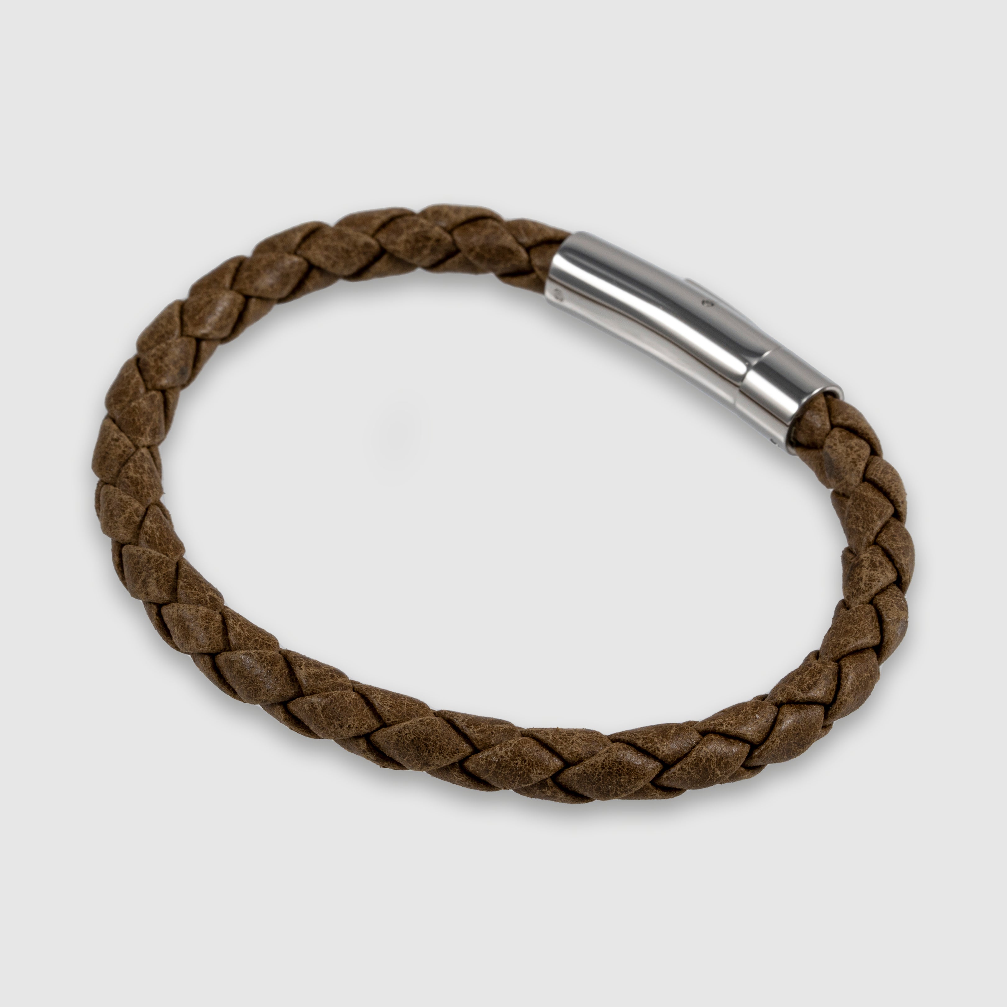 Classic Braided Leather Bracelet for Men