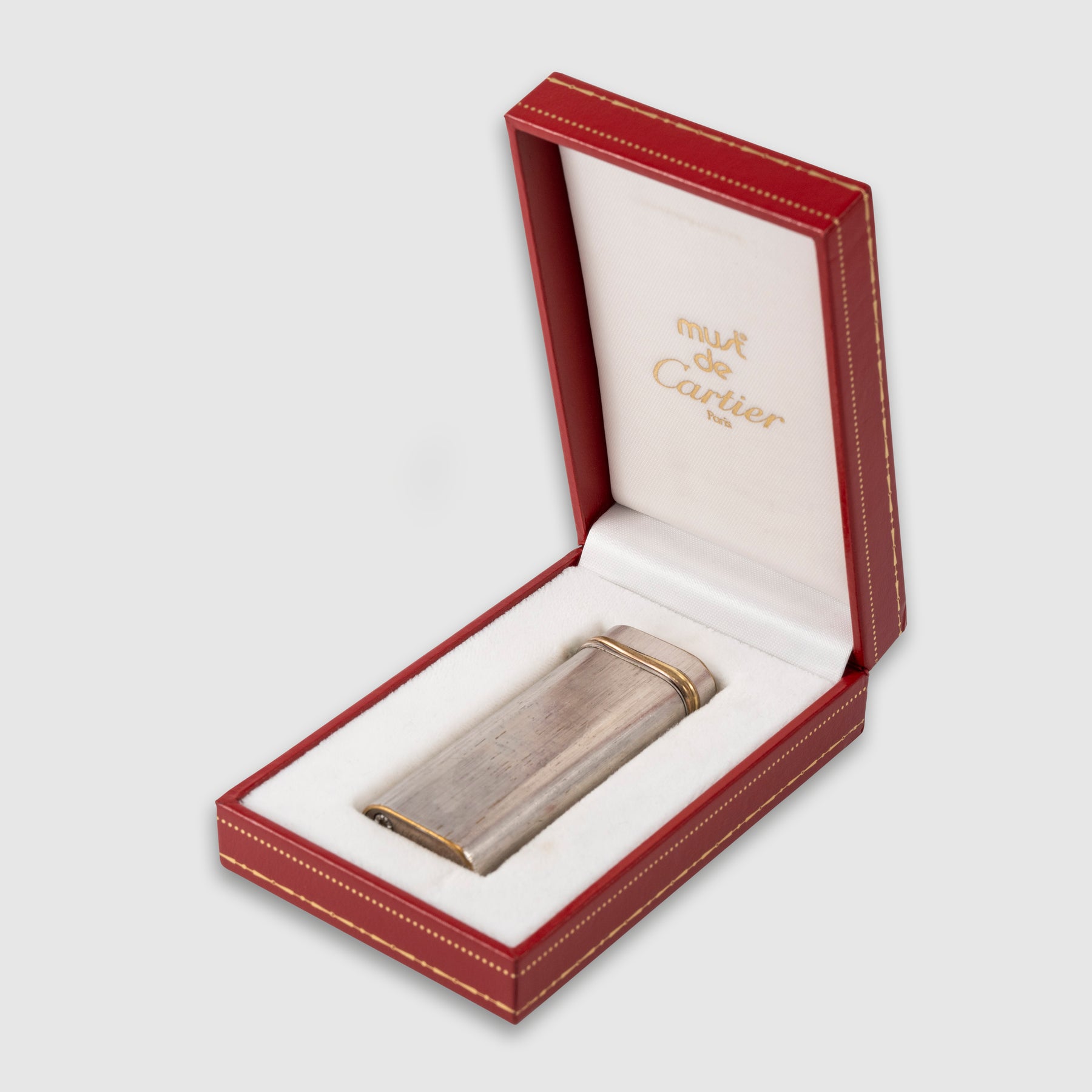 Vintage Cartier Lighter with Presentation Box, 1980s