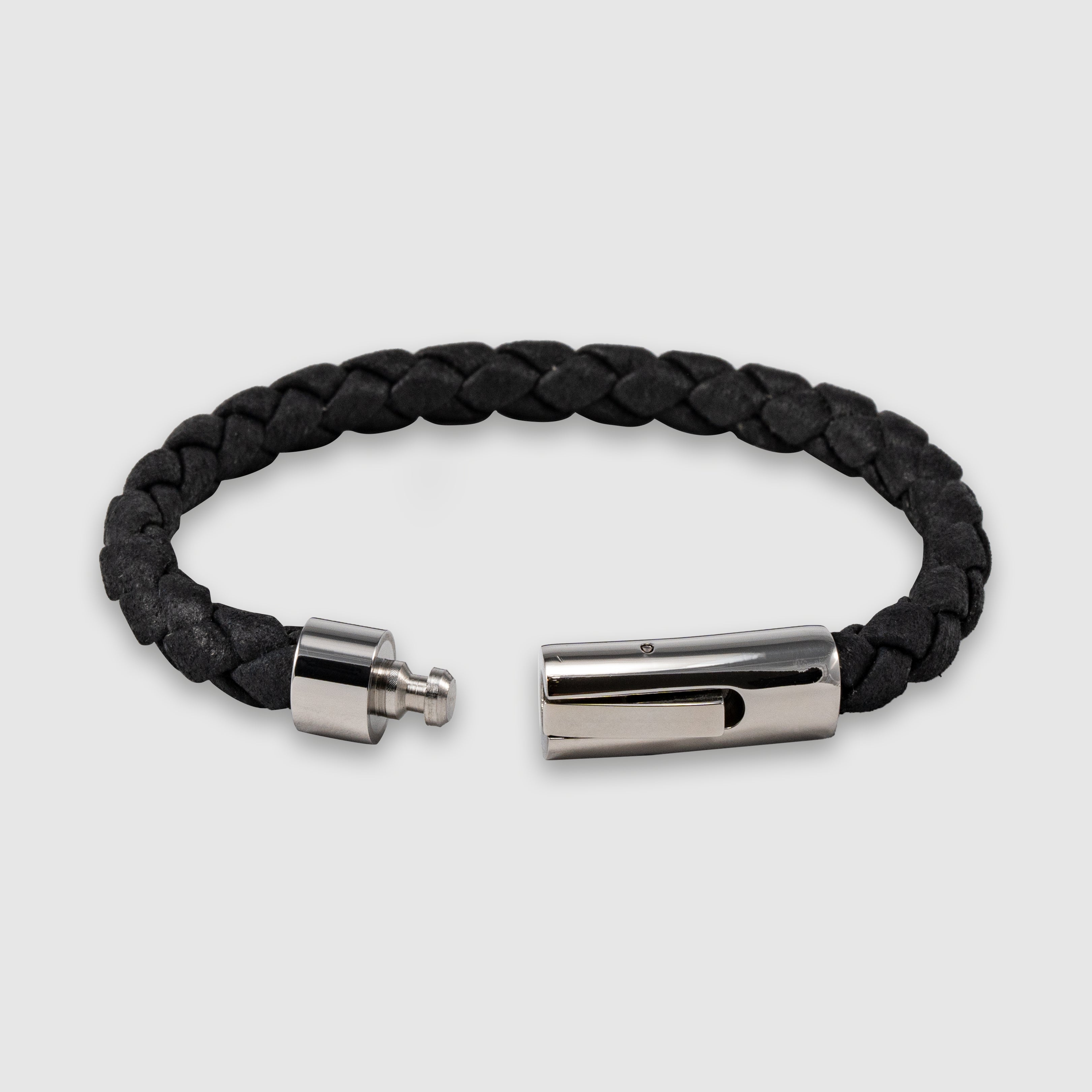 Classic Braided Leather Bracelet for Men