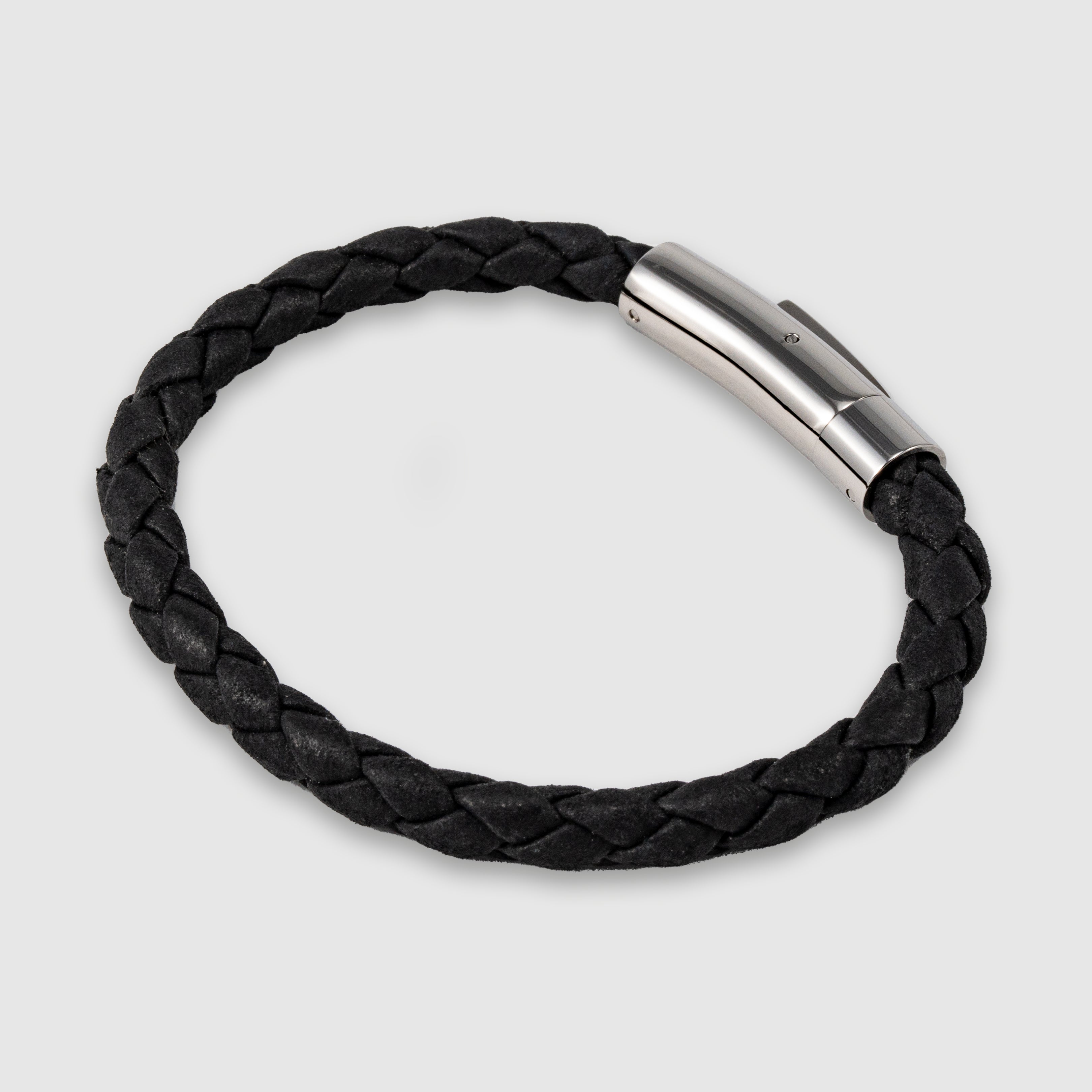 Classic Braided Leather Bracelet for Men